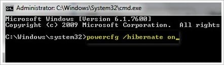 windows7 cmd powercfg