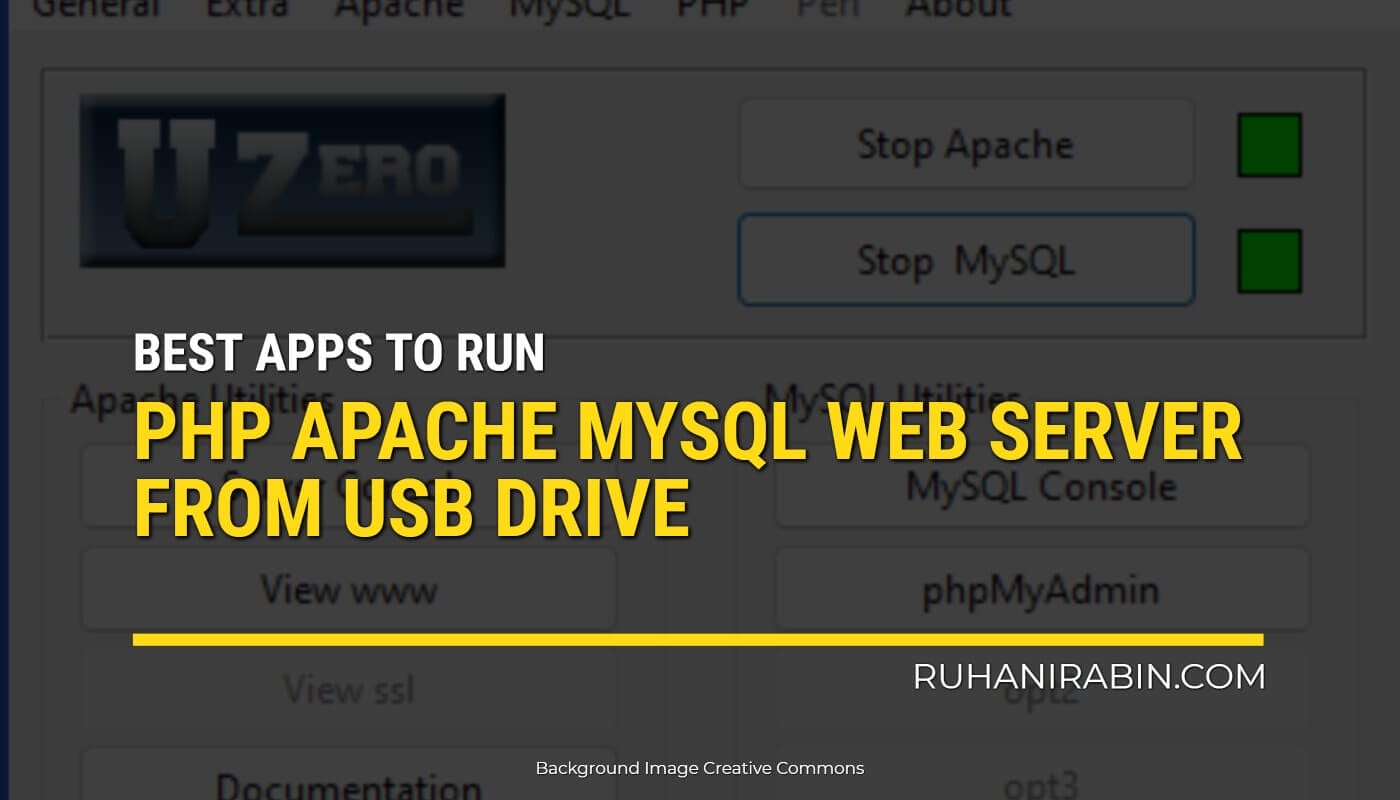 Php Apache Mysql Web Server From Usb Drive