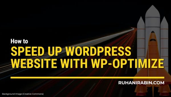 Speed Up Wordpress Website With Wp Optimize