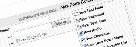 php form ajax form builder