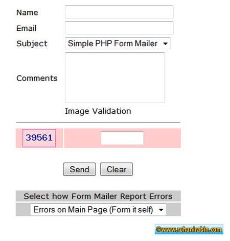 php form simplePHPform