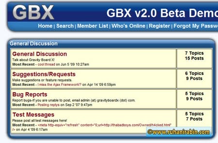 php forum gbx