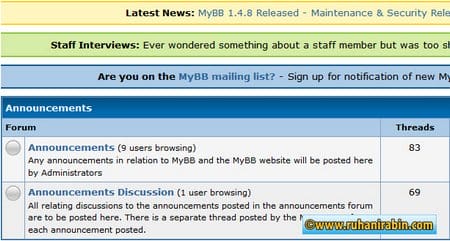 php forum mybb