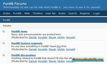 php forum punbb