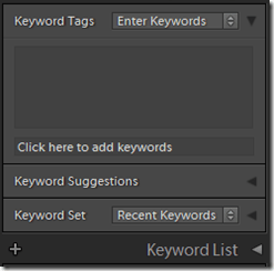 Lightroom Keywords