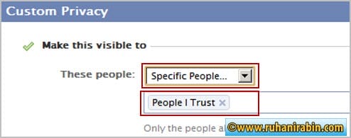 Facebook Privacy Using List Step 06