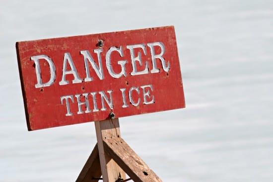 Danger thin ice 550x366 Top Threats for Small Business in Social Media Activity