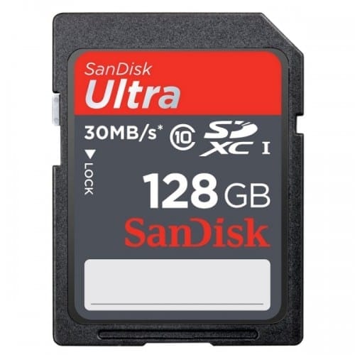 Sandisk Ultra 30m-s SD Card Class 10 128GB