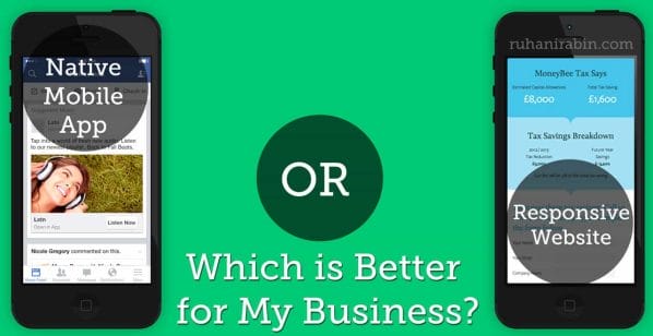 How to Decide Between Mobile App and Responsive Website #infographic