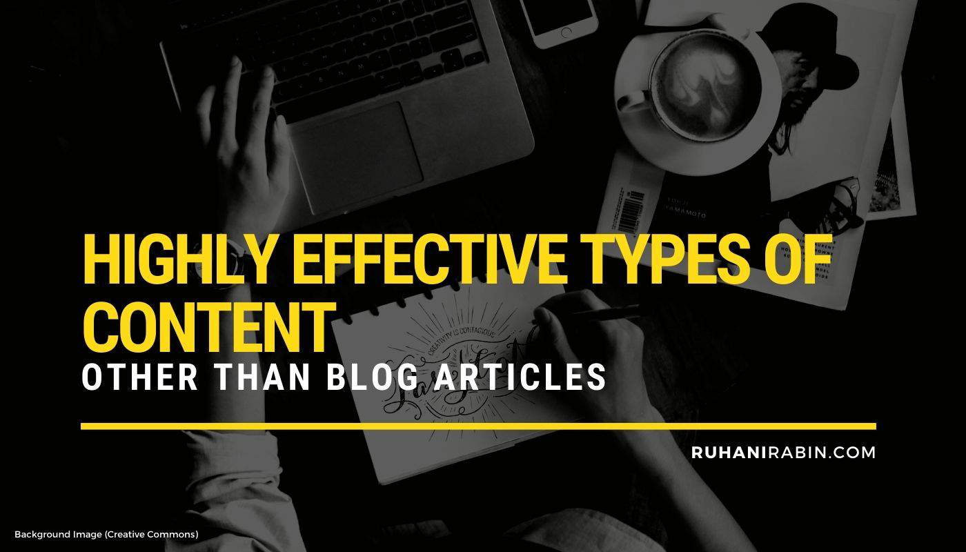 Highly Effective Types of Content Other Than Blog Articles