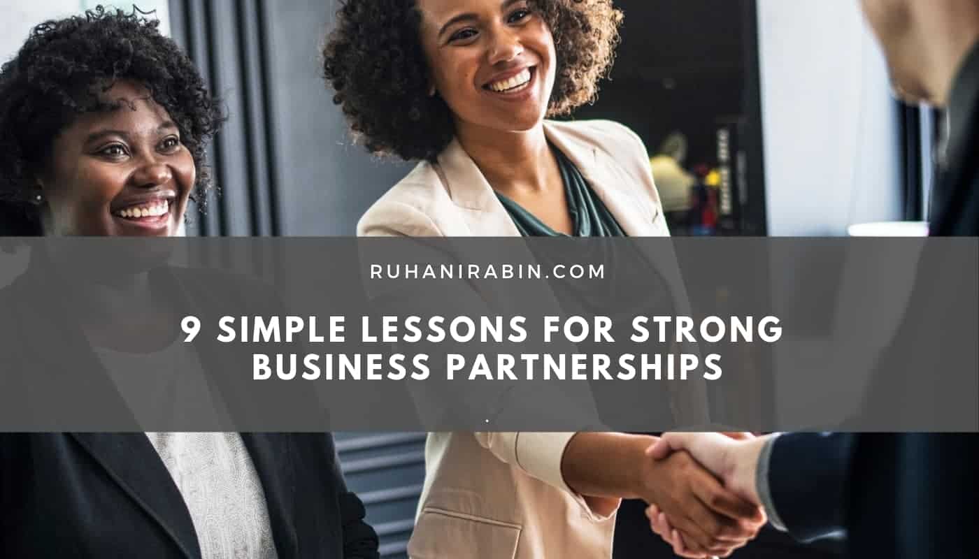 9 Simple Lessons For Strong Business Partnerships