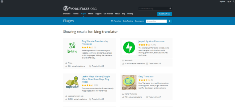 Bing Translator for WordPress