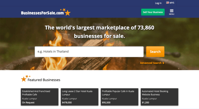 Business For Sale Website - BusinessesForSale com