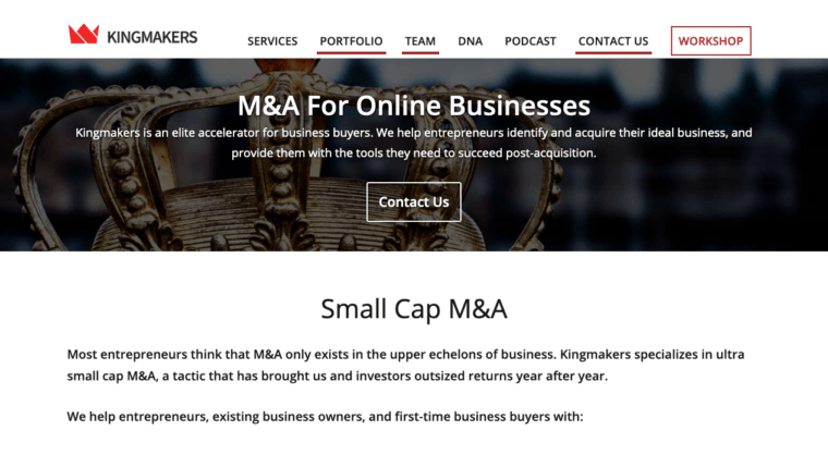 Online Businesses - Kingmakers