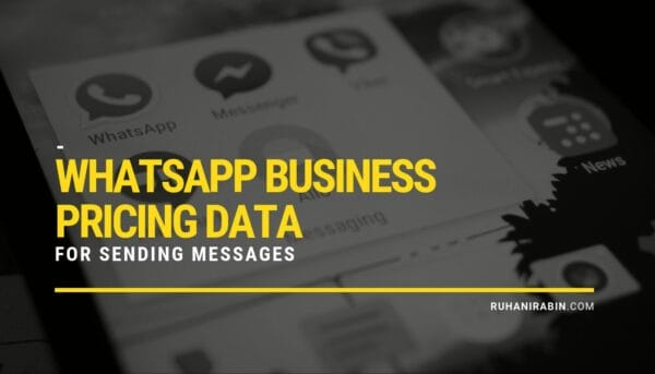 WhatsApp Business Pricing Data for Sending Messages