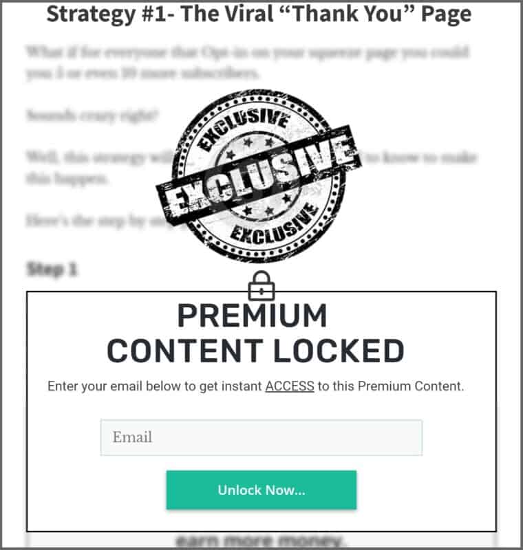 lock feature to the content that way when subscribers visit your blog they will get the option to opt-in to get the full content.