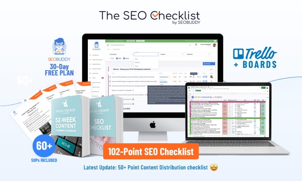 The SEO Chekclist by SEO Buddy