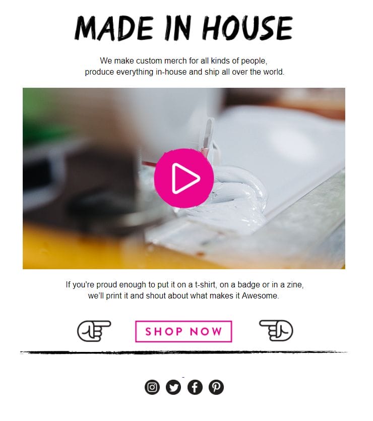 Video In Your Email Marketing: Here’s how Awesome Merch leverages this tactic to convert their new subscribers into customers