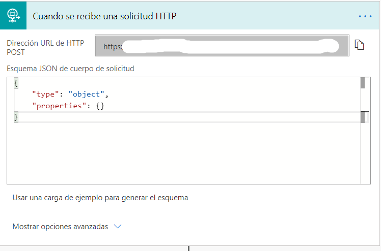 configure the HTTP request