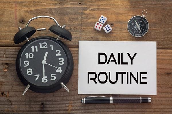 Follow a Routine - Whether you’re working from home or in the office, it’s ideal to follow a routine to keep you organized