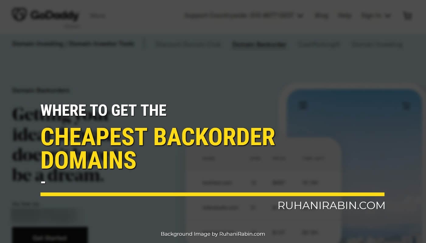 Get Cheapest Backorder Domains