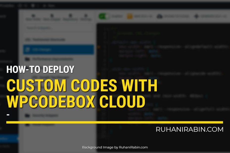 How To Deploy Code Snippets Wpcodebox Cloud