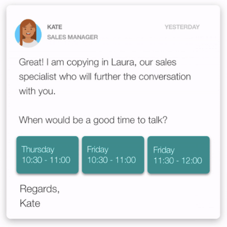 The software provides a virtual assistant that supports your sales reps by handling customer conversations using human-like, personal conversations