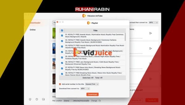 VidJuice UniTube Downloader Banner Resources Lifetime Deals and Premium Business Tools Collection