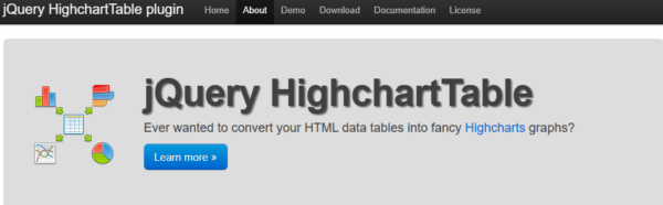 Jquery Highcharttable