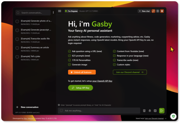 GASBYAI - ChatGPT Alternative