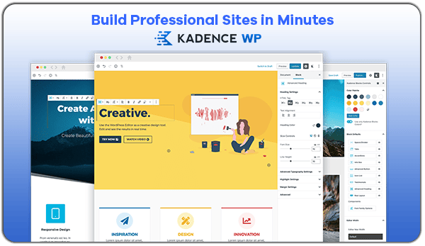 Easily Craft Stunning WordPress Websites that Excel in Speed and Design!  KadenceWP