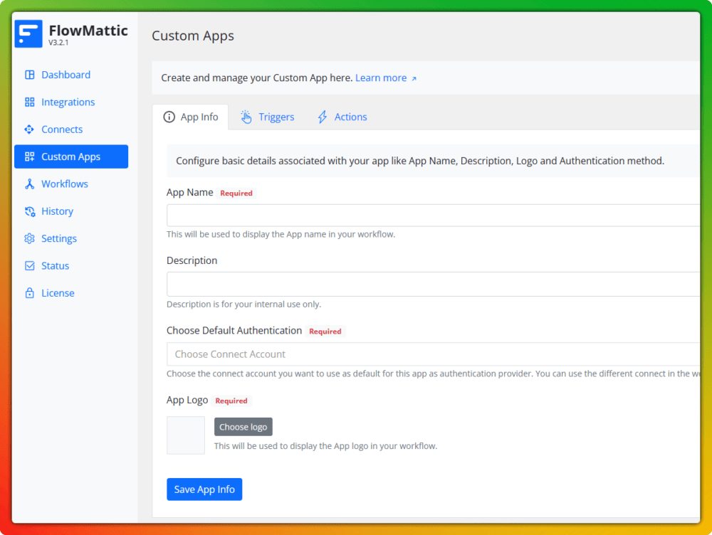 Flowmattic Custom Apps