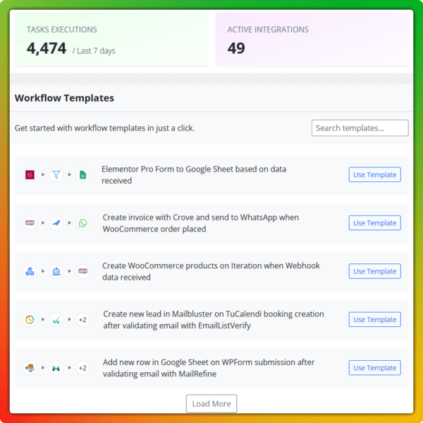 Flowmattic Dashboard