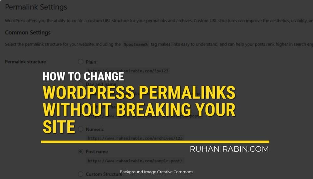 How To Change Wordpress Permalinks Without Breaking Your Site2