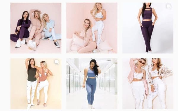 Her clothing line is a direct continuation of her personal branding: bright pastel colors, effeminate styles, but functionality to endure intense exercise.
