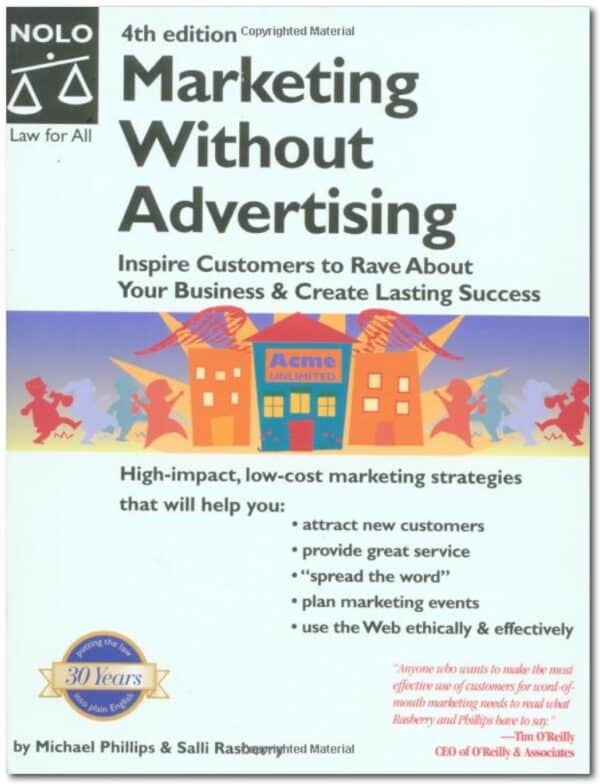 Marketing Without Advertising (Amazon Affiliate Link)