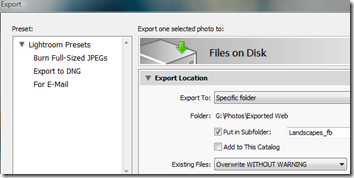 Lightroom Export Lightroom Export