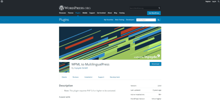 WPML to MultilingualPress