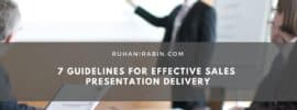 7 Guidelines for Effective Sales Presentation Delivery 1