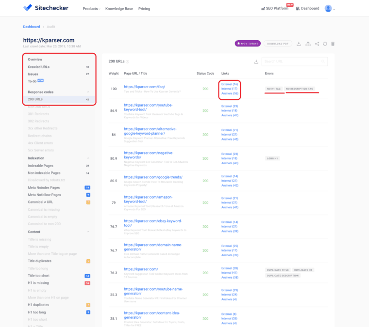 Establish Sitemap