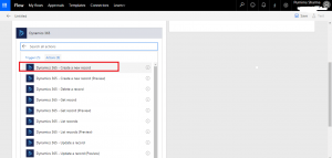 “Dynamic 365” as a connector