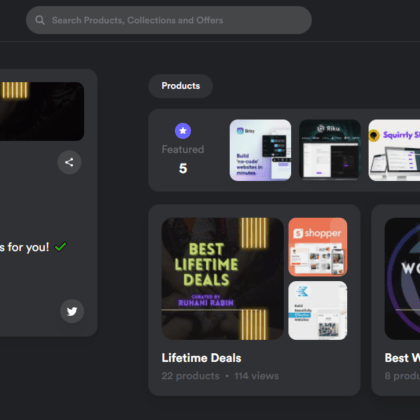 Shopper Website View
