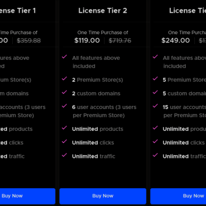 Shopper Com Plan Tiers