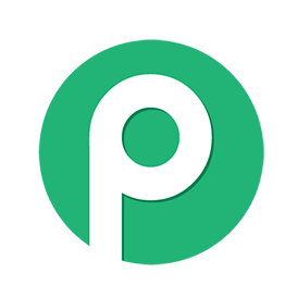 A green circle with a white lowercase letter p in the middle, like the Publix or Pabbly Connect logo.
