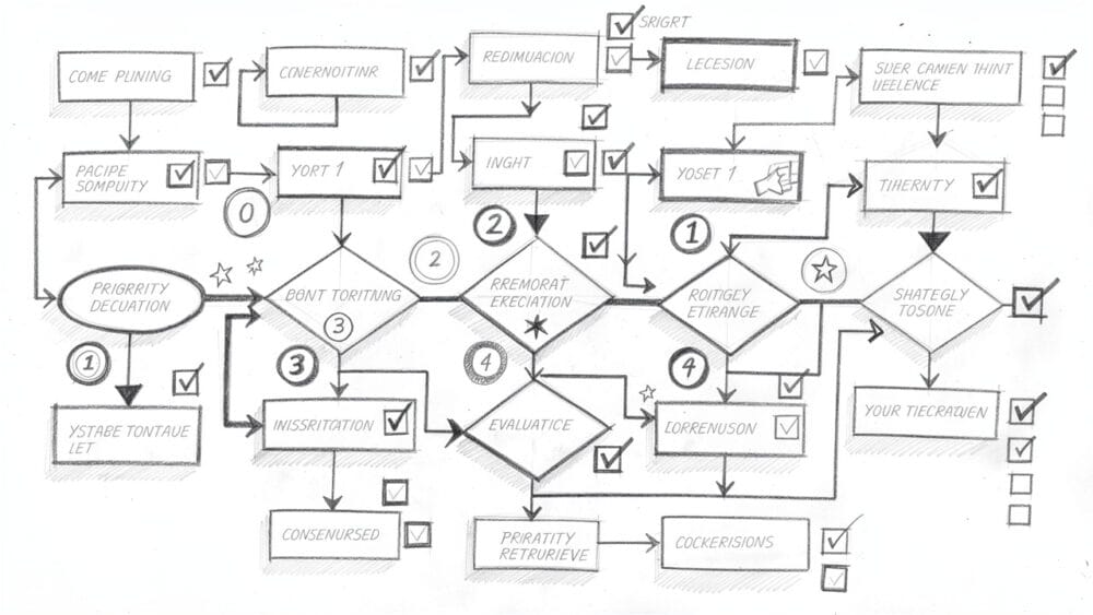 Strategic decision-making framework visualization
