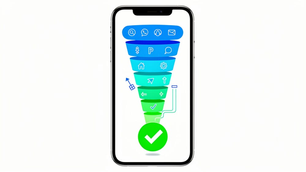 App store page conversion rate visualization