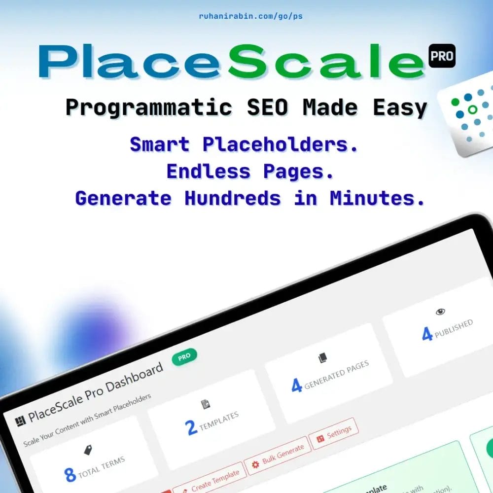 PlaceScale Pro dashboard